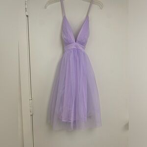 Haute Monde lilac tulle dress